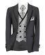 Boys Slim Fit Grey Suit Page Boy Wedding 5 Piece Set