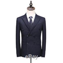 Brand New Double Breasted Suit Mens (UK36) Slim fitting 30 waist Kingsman