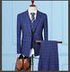 Brand New Navy Double Breasted Suit Mens (UK36) Slim fitting 30 waist Kingsman