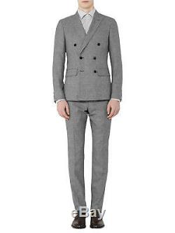 Brand New Reiss'Bribe' Mottled Weave Double Breasted Slim Fit Suit UK40 W34