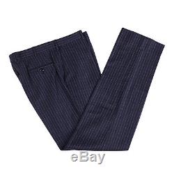 Brioni Suit Size 42 L Slim Fit Centenario Navy Blue Pinstripe Flannel Wool
