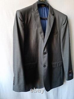 Brooks Brothers Grey Formal Blazer 50L Slim Fit Milano 100% Wool Suit Jacket