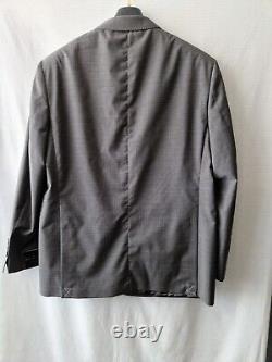 Brooks Brothers Grey Textured Formal Blazer Milano Slim Fit 50R 100% Wool Jacket