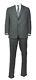 Brooks Brothers Mens Dark Gray Plaid Regent Fit Two Piece Suit Sz 40R 33W 0647-1