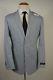 Brooks Brothers Milano Blue Suit 42L (36W) Light Weight Cotton Blend Slim Fit