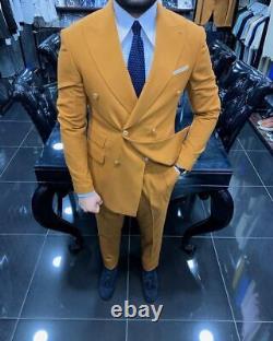 Brown Slim-Fit Suit 2-Piece, All Sizes Acceptable #249