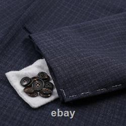 Brunello Cucinelli Slim-Fit Dark Blue Layered Check Wool Suit 48R (Eu 58)