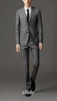 Burberry London 135017 Men's Slim Fit Dark Grey Suit 2 Piece sz. 46L /US 36