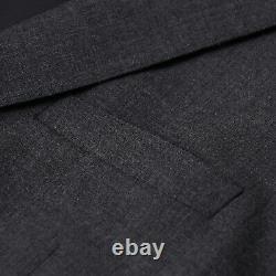 Burberry London Slim-Fit Essential Solid Charcoal Gray Wool Suit 44 (Eu 54)