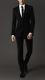 Burberry London Virgin Wool Slim Fit Suit in Black 54R/44R
