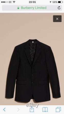 Burberry Slim Fit Wool Part-canvas Suit