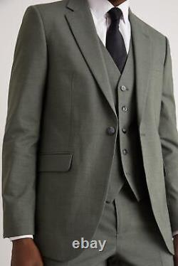Burton Slim Fit Khaki Fine Twill Suit Jacket