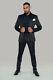 CAVANI Mens Black Paisley Slim Fit Two Piece Tuxedo Suit Jacket 36R, Waist 32