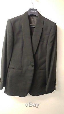 CHARLES TYRWHITT Merino Wool Extra Slim Fit 3 Piece Dinner Suit Size 38S W32 L30