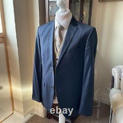 CLASS Roberto Cavalli Navy Slim Fit Luxury Suit 44UK 36W 32IL Mint Condition