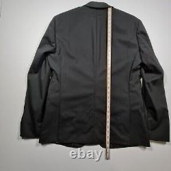 Calvin Klein Men's Suit Jacket Black Size 42 R Wool Slim Fit Blazer