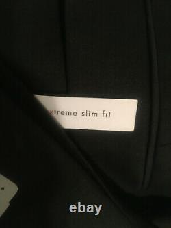 Calvin Klein Mens Charcoal Extreme Slim Fit Wool Jacket Blazer Sport Coat S 40