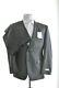 Calvin Klein Mens Slim Fit Gray Pin-dot 2 Button 100% Wool Suit 40R 34W