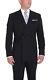 Calvin Klein Slim Fit Solid Black Two Button Double Breasted Wool Suit