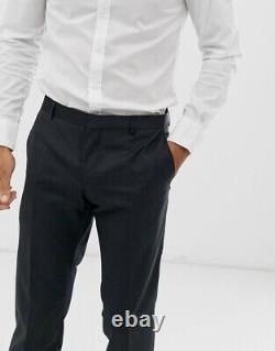 Calvin Klein Textured Slim Fit Grey Suit Jacket & Trousers ASOS RRP £191.00