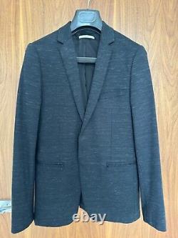 Calvin Klein Two Piece Suit Black Slim Fit, Size Small Immaculate Condition