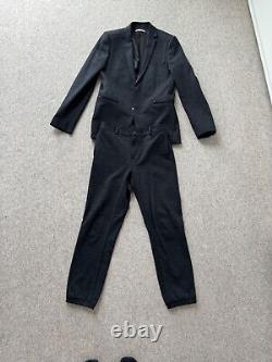 Calvin Klein Two Piece Suit Black Slim Fit, Size Small Immaculate Condition