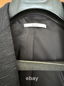 Calvin Klein Two Piece Suit Black Slim Fit, Size Small Immaculate Condition