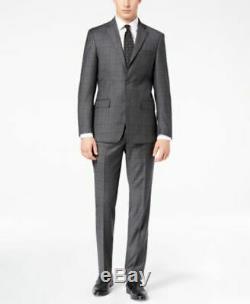 Calvin Klein X Extreme Slim Fit Stretch Suit Wool Charcoal Mens Size 40R x 33W