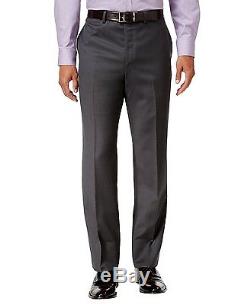 Calvin Klein X Slim Fit Wool 2 Button Jacket Flat Front Pants 2 Piece Men's Suit