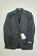 Canali Capri Sharkskin Slim Fit Suit Jacket EU 50L / US 40 L Charcoal Grey