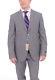 Canali Mens Slim Fit 40r 50 Drop 8 Gray Check Fully Canvassed Wool Suit