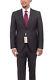 Canali Slim Fit 40r 50 Drop 8 Solid Charcoal Gray Two Button Wool Silk Suit
