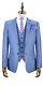 Cavani Mens Designer 3 Piece Formal Suit Blazer Waistcoat Trousers Slim Fit Work
