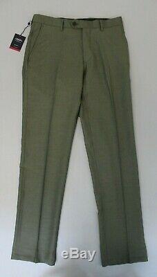 Charles Tyrwhitt Men's Slim Fit Twill Business Suit BP4 Olive Size 38R/30W NWT