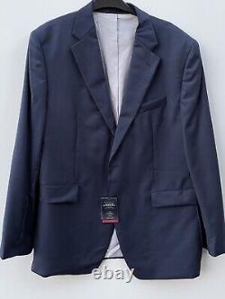 Charles Tyrwhitt Mid Blue Slim Fit Super 110s Wool Business Suit Size 44/36 Bnwt