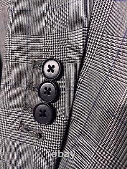 Charles Tyrwhitt Slim fit Grey PoW Check Suit with Blue Overcheck 38L 32W