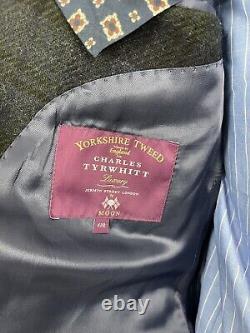 Charles Tyrwhitt Tartan Blazer 42R Yorkshire MOON Tweed Slim Fit British