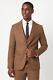 Copper Plain Weave Slim Fit Suit Jacket
