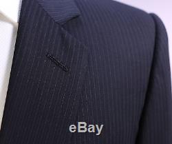 DIOR Homme Black Striped 2-Btn Slim Fit Super 100's Wool Suit 40R