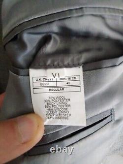DKNY Mens Suit, Light Grey, Slim Fit, Jacket 38 R, Trousers 32 S, New With Tags