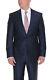 DKNY Skinny Blue Textured Two Button Slim Fit Wool Suit
