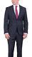 DKNY Skinny Slim Fit Charcoal Gray Plaid Two Button Wool Suit