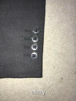 DOLCE & GABANNA Tailored Fit Charcoal WOOL SUIT 38 Reg -W32 L32 -GORGEOUS