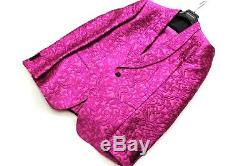 DOLCE & GABBANA Pink 3 PIECE Jacquard Slim Fit Suit UK40 IT50 C40xW34xUnf NEW