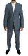 DOLCE & GABBANA Suit Light Blue Wool Stretch Gold Slim Fit IT54 / US44 RRP $1800