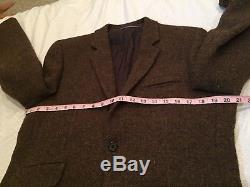 EXCELLENT Harris Tweed By Topman, Brown Wool Suit, Slim Fit Jacket 38R 32/34 W