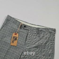 Ed Walters Men's Grey Check 3 Piece Cotton Suit Set 40R Jacket/ 34R Trousers