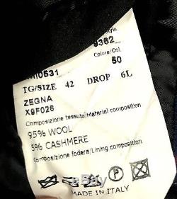 Ermenegildo Zegna Men's Blue Check Cashmere Trofeo Slim Fit Suit (46l 38w 34l)