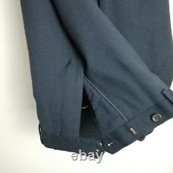 Excellent Condition Next Tollegno Italian 38 Navy Blue Slim Fit Suit 100% Wool