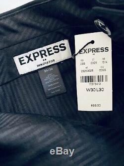 Express Mens Extra Slim Fit Suit in Black (38S Jacket & 30x30 Pant)
